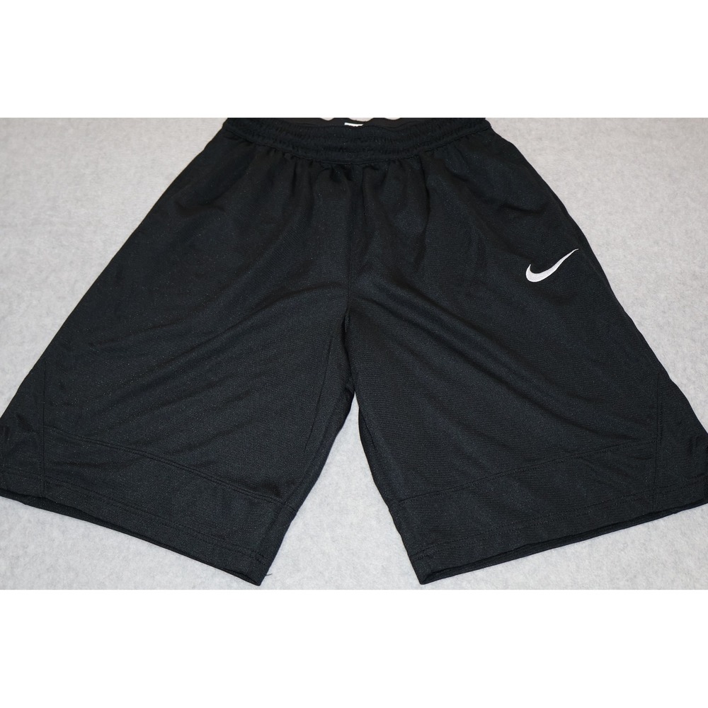 Nike Basketball Shorts Mens Medium Black Dri-FIT Athletic Gym Workout 10" Inseam